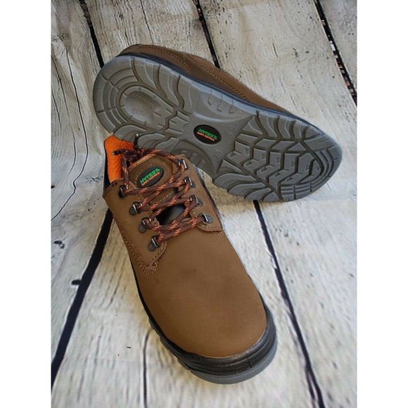 Hy Test Men\'s Safety Footwear Sz 10 Brown K10751 Steel Toe Lithium Oxford NIB main image 5
